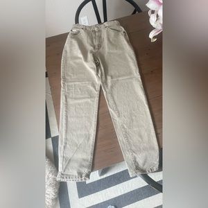 Vintage cream lee mom jeans